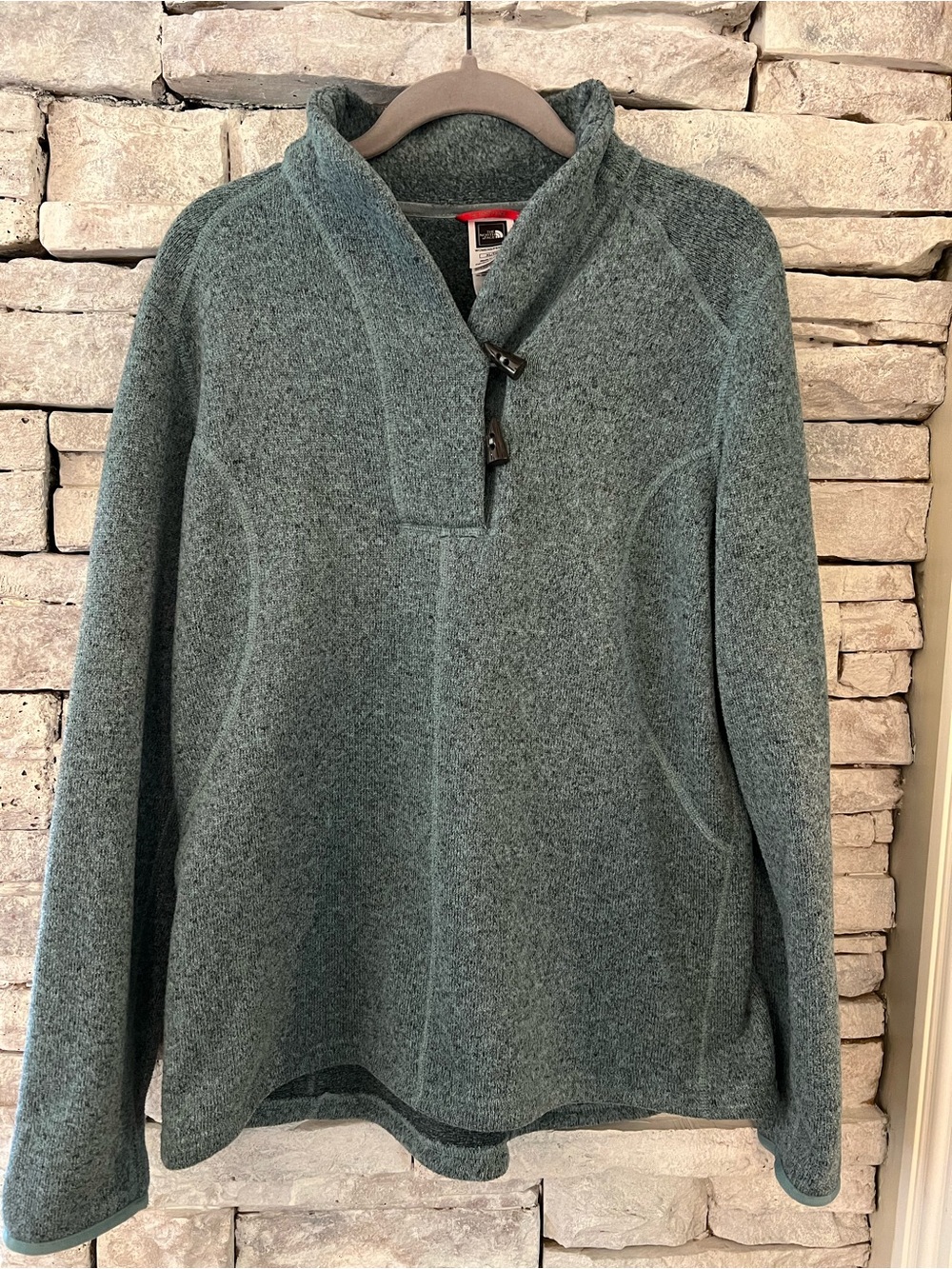 The North Face Teal Crescent Ridge Pullover Womens Size XL